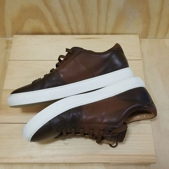 The Boot New York Colton  Brown Leather Nappa  Sneaker Men size 8 1/2 - Picture 3 of 9
